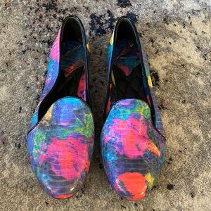B Brian Atwood Multicolor Claudelle Loafers Sz. 6/36